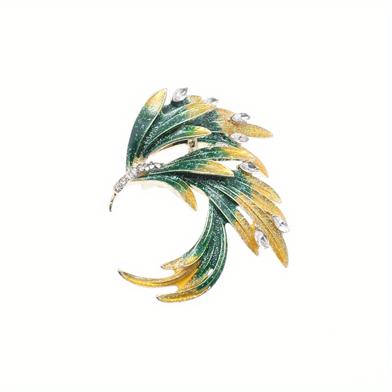 Broche Femme Élégante Rose Or Rose – Broche Florale Large Pour Vêtements, Sac, Chapeau + Carte Cadeau