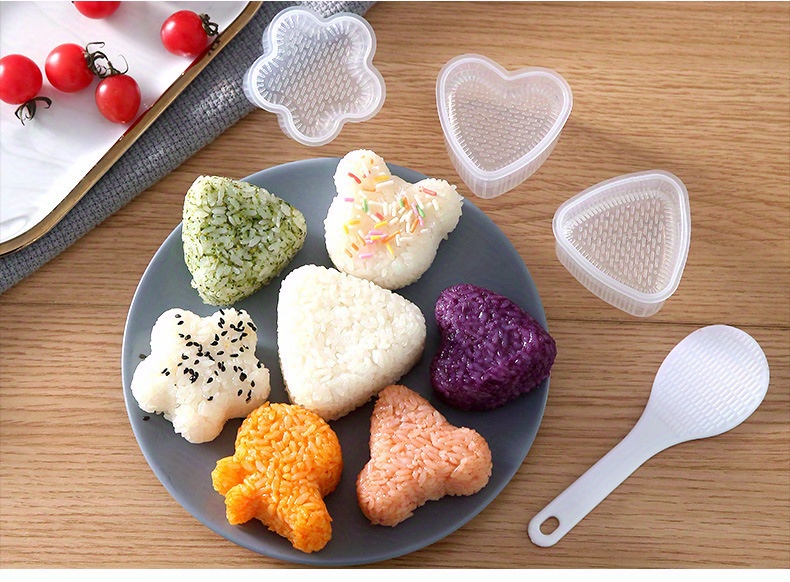 Rice Ball Molds, Triangle Rice Ball Mold, Sushi Rice Molds, Seaweed Sushi  Mold, Baking Tools, Sugar Flipping Cake Clay Mold, Kitchen Household Food  Mold Supplies, Kitchen Accessories, Kitchen Appliances, Kitchen Gadgets,  Kitchen