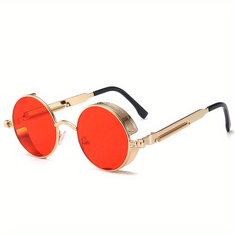 Big Round Sunglasses Retro Circle Tinted Lens Glasses UV400