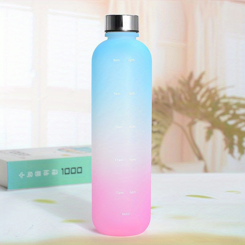 Trendy Bpa-free Water Bottle With Frosted Finish And Portable Tea Cup - Temu