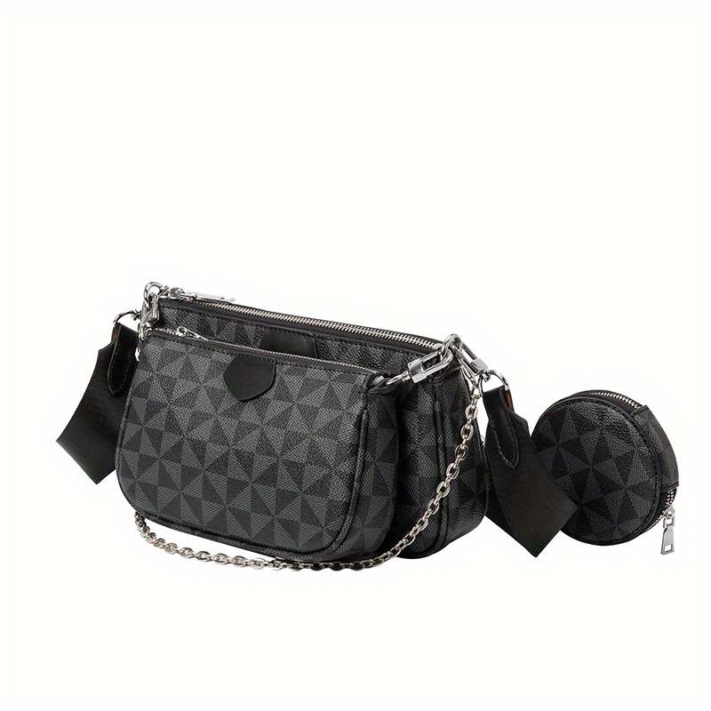 Small Chain Flap PU Leather Shoulder Square Bags For Women 2022 Women's  Designer Solid Color Handbag Female Trend Armpit Bag