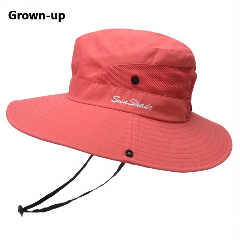 Women Summer Bucket Hat Packable Ponytail Wide Brim Sun UV Protection Travel  Cap