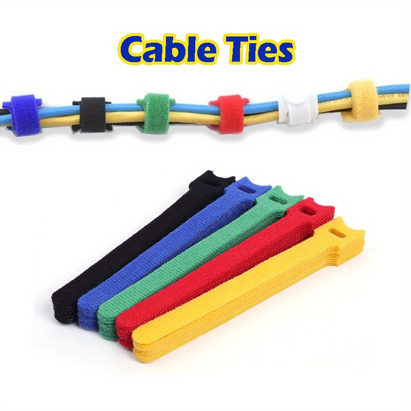 Hook And Loop Straps,Velcro Cable Ties,Hook and Loop Cable Ties  Multipurpose Reusable Fastening Nylon Tape for Wire Management (1 meter)