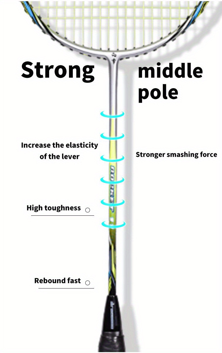 Lightweight Carbon Fiber Badminton Racket For Adults Enhanced Power