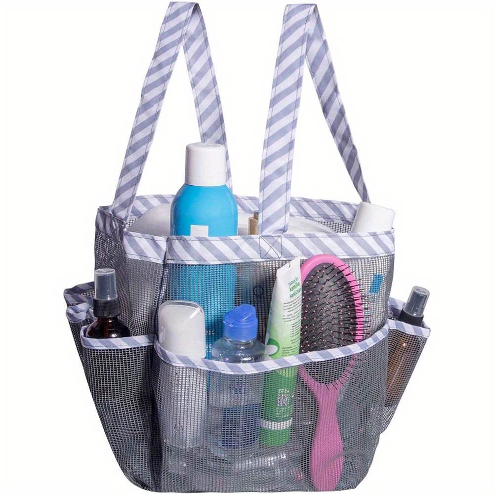 8 Pocket Mesh Shower Caddy Tote Wash Bag Dorm Bathroom Caddy Organizer With  8 Basket Pockets Storage Package From Viola, $3.83