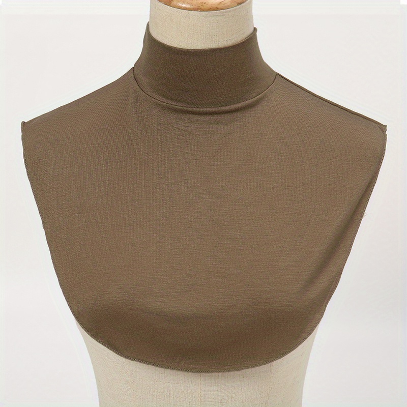 Cuello Falso Blusa Desmontable Color Sólido Cuello Dickey - Temu