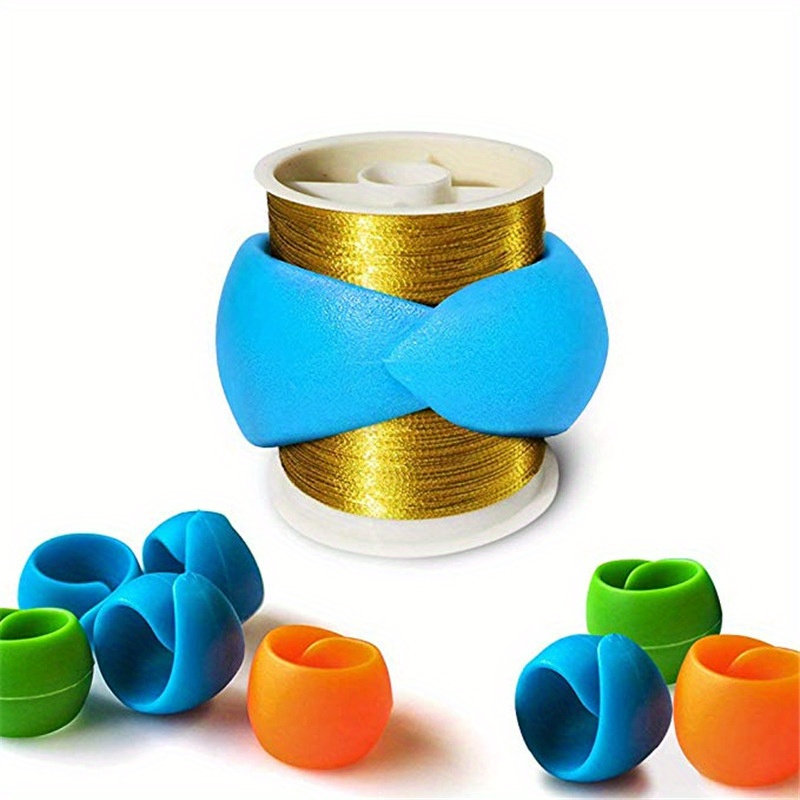 7pcs Set Bobbin Clips Silicone Round Bobbin Thread Clips Bobbin Thread Clips To Prevent Threads