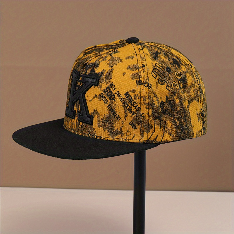 Classic Punk Hip-hop Baseball Flat-brimmed Hat 100% Cotton Adjustable Snapback  Hat For Men Or Women - Temu Australia