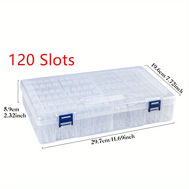 1pc Plastic Diamond Painting Storage Box, Clear Diamond Painting Organizer  Box