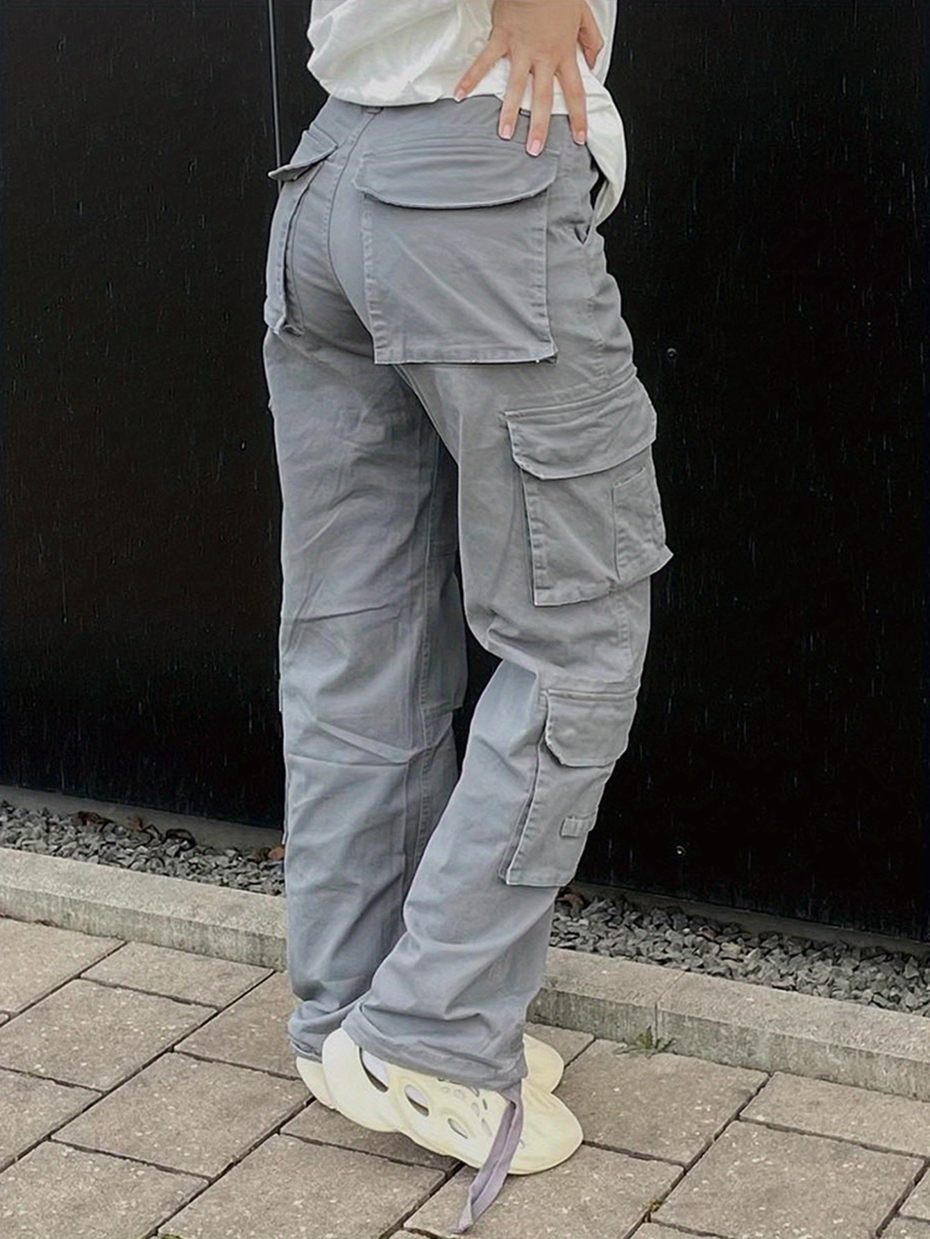 Y2k Flap Pockets Cargo Pants Baggy Cargo Pants Spring Summer - Temu