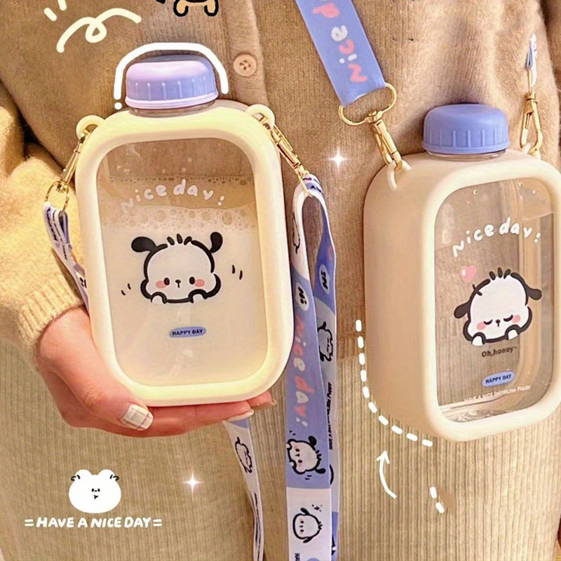 550ML Children Water Bottle for School Outdoor Travel Cute Cartoon Animal Baby  Water Bottles with Shoulder