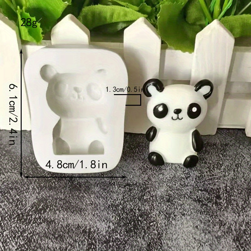 1pc cute cartoon animal silicone molds for baking cake decoration and   grade ice tray mold for fondant chocolate   cotta pudding jelly and resin clay   accessory details 5