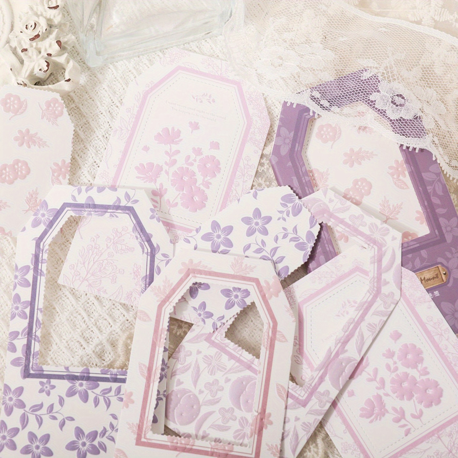 Vintage Floral Embossed Scrapbook Paper Perfect Diy Photo Temu