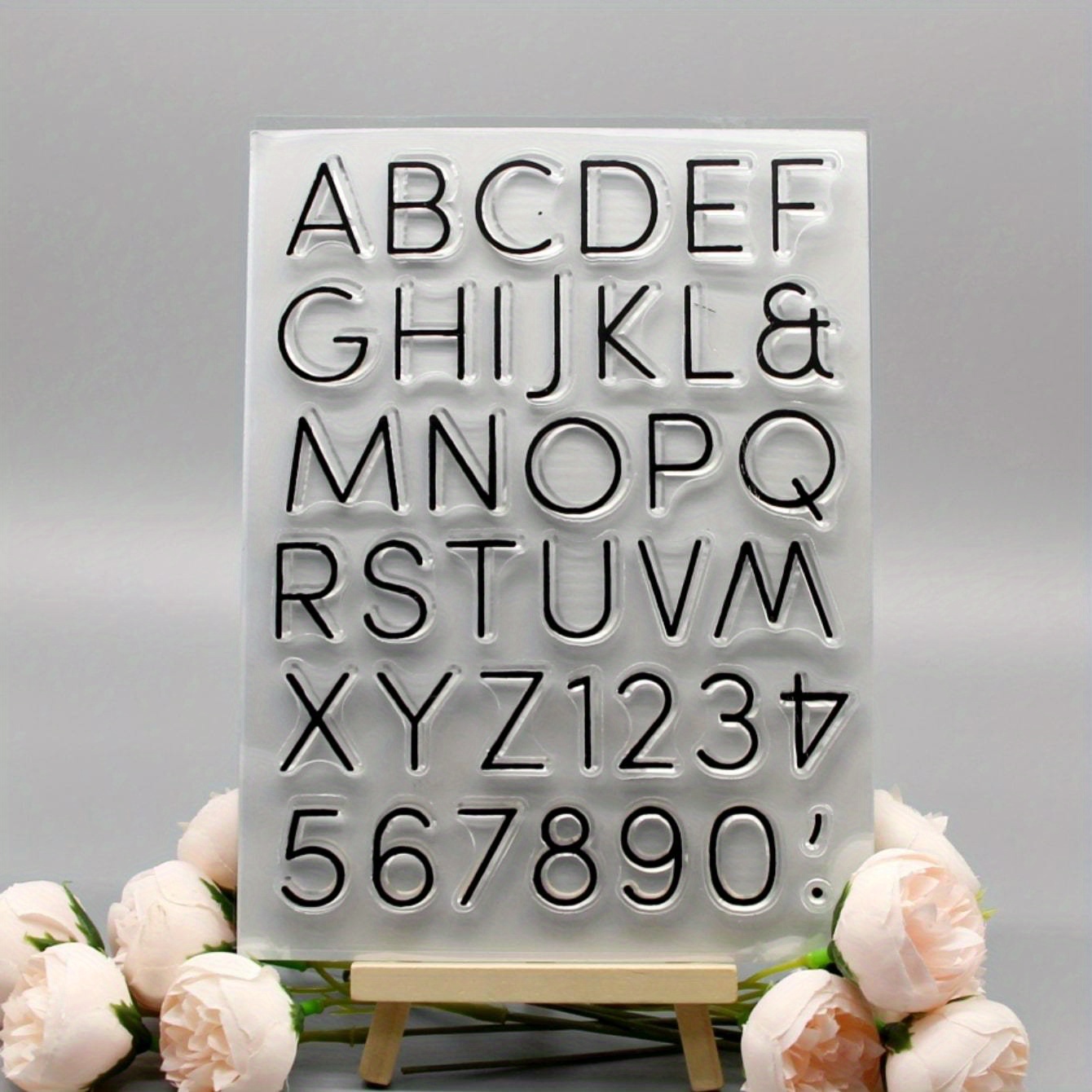 1 Set Transparent Pvc Alphabet Stamps, Cartoon Lettering For Scrapbooking And Crafting, Educational Materials| Font|versatile Craft Tool, Scrapbooking Supplies