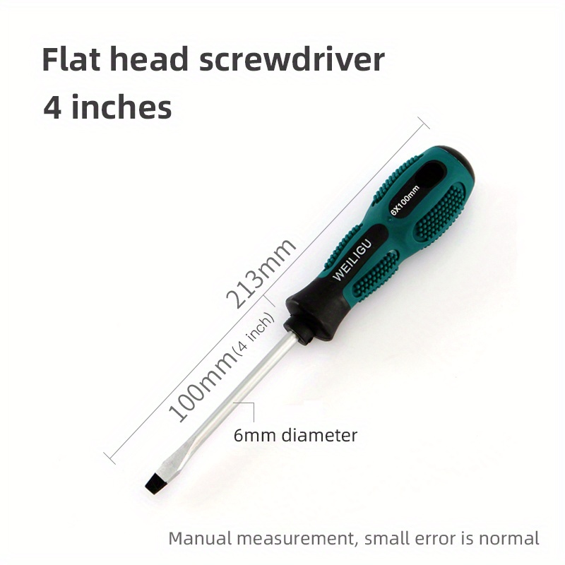 flat head screwdriver sizes