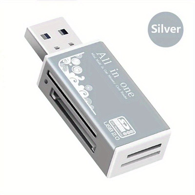 4 En 1 Mini portátil USB Tf / ms / m2 adaptador lector de tarjetas para la  computadora