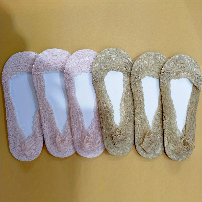 Buy SNUG STAR 6 Pairs Lace Socks Fashion Liner No Show Socks Lace Non Slip  Socks Womens Thin Low Cut Casual Socks Online at desertcartSeychelles