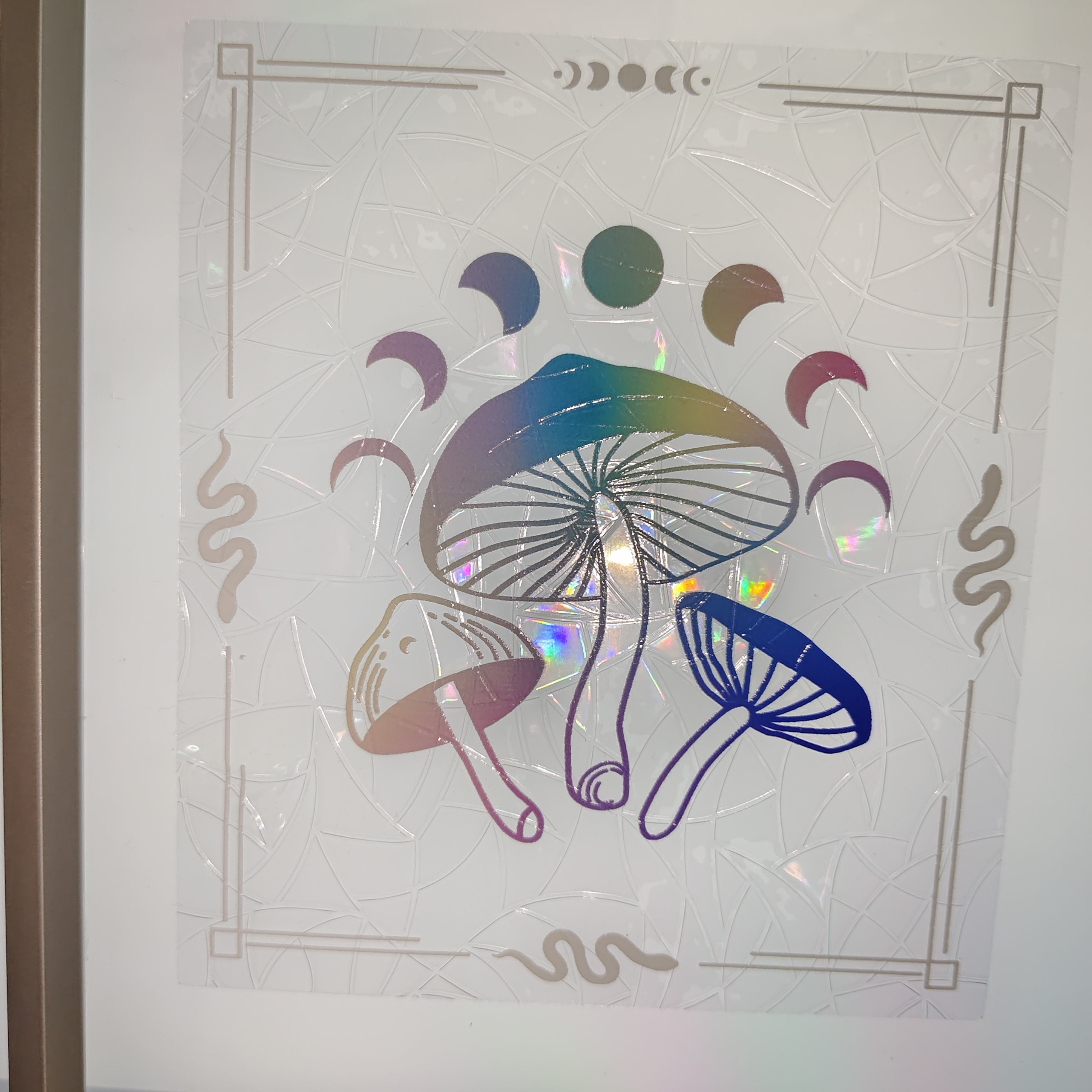 Mushroom Window Sticker Moon Star Window Film Window Sticker - Temu ...