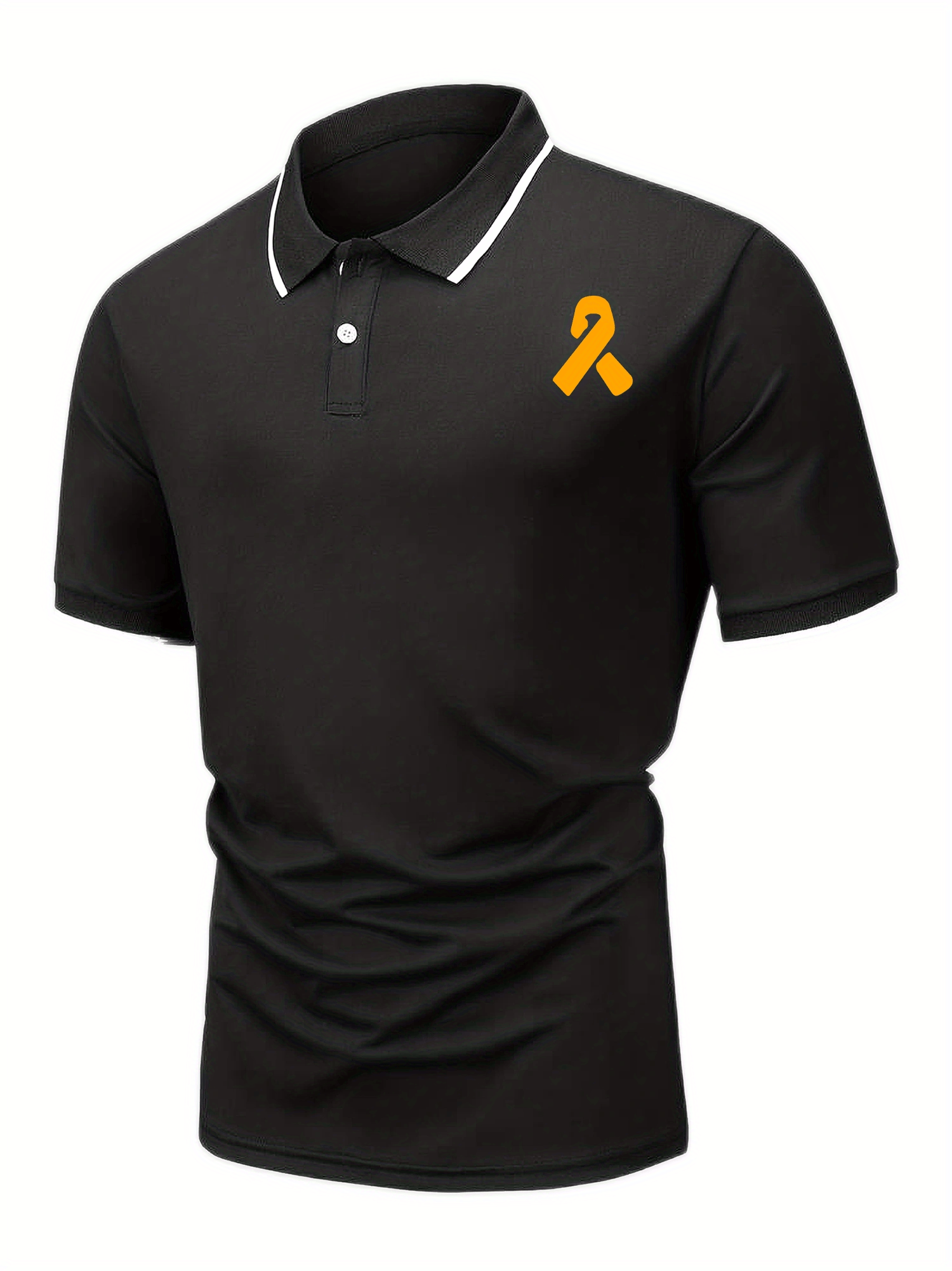 Men's Short Sleeve Ribbon Shirt