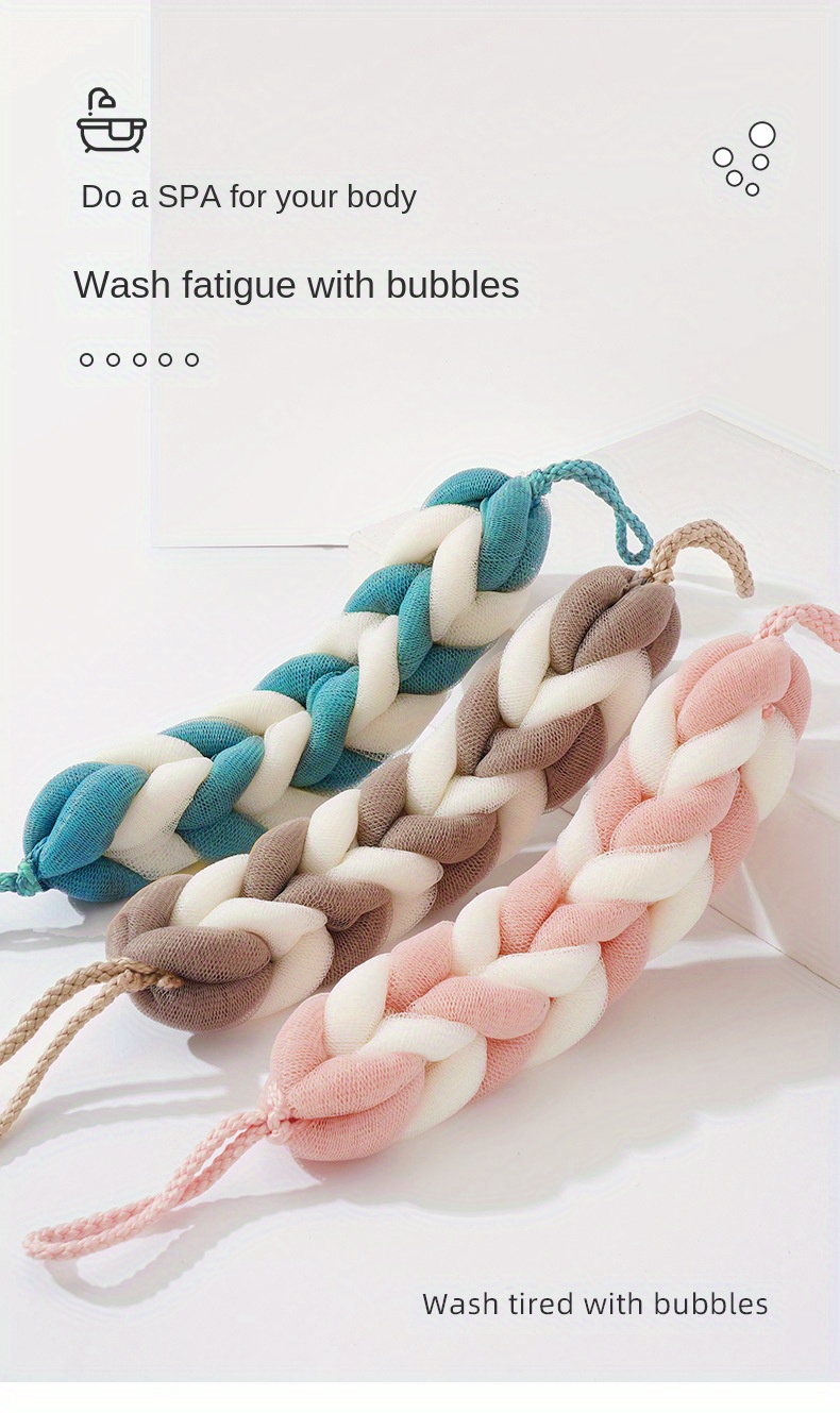 Long Stretch Back Sponge Rope Handles Back Scrubber Bath Temu Ireland