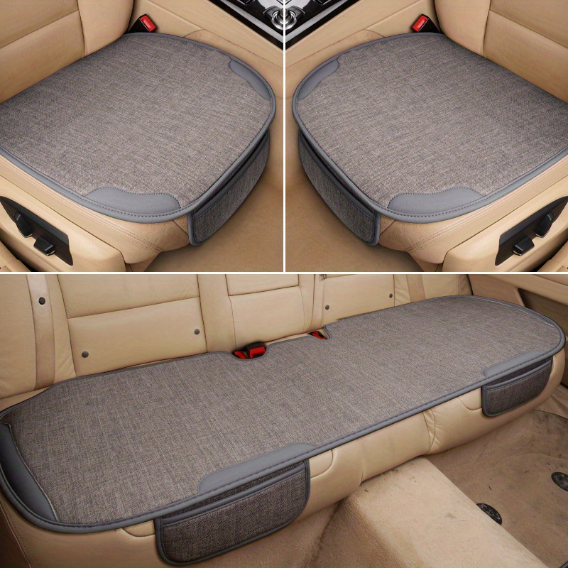 Automotive Seat Cushion Four Seasons Universal Seat Cushion Single Butt  Cushion Car Linen Back Seat - Temu