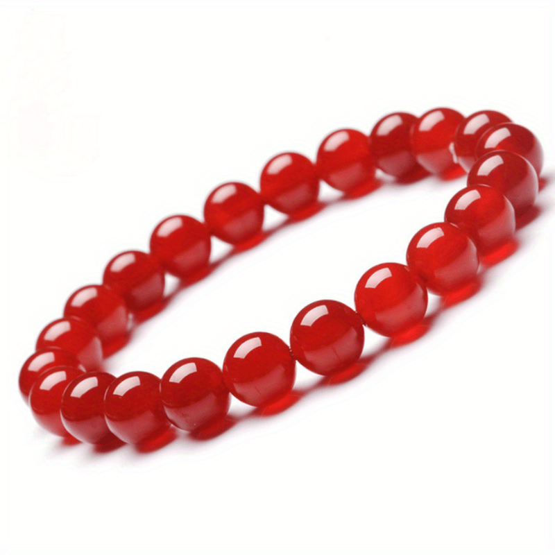 Healing Stone Beaded Bracelet Elastic Stretch Hand Jewelry - Temu