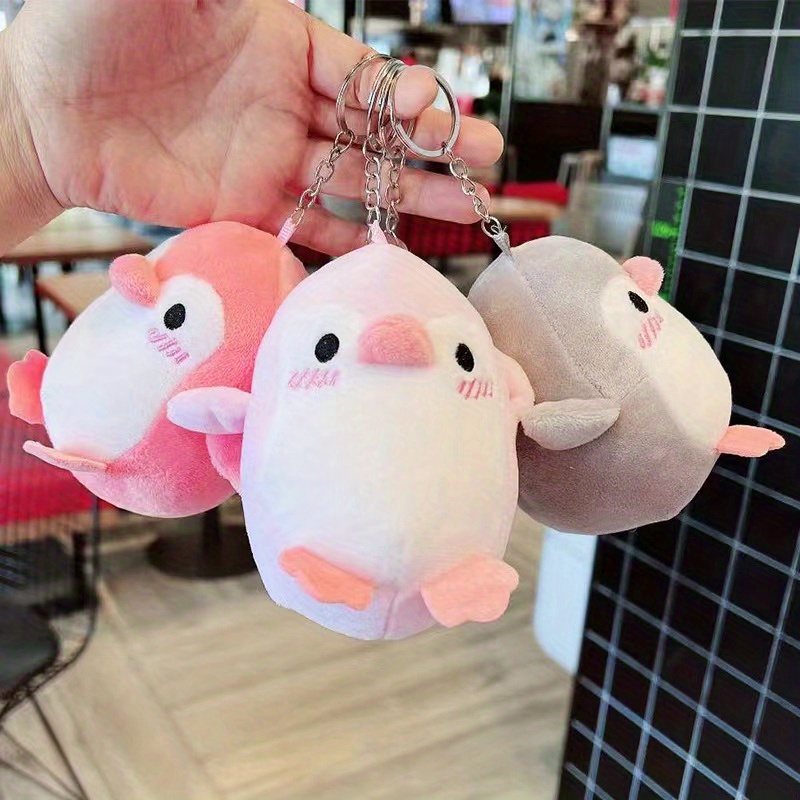 Temu 1pc, Penguin Plush Toy Doll Bag Pendant Small Keychain Christmas Party Gift Thanksgiving Gift Key Chain Halloween Decor Doll Creative Keychain