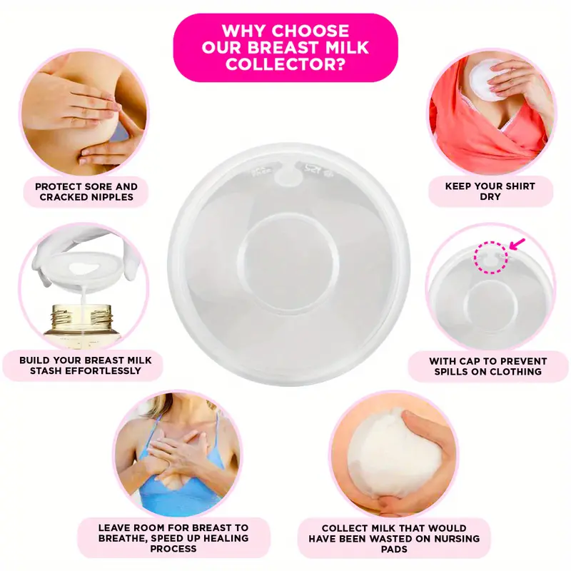 Bpa free Reusable Silicone+pp Breast Shells: Ease Nipple - Temu