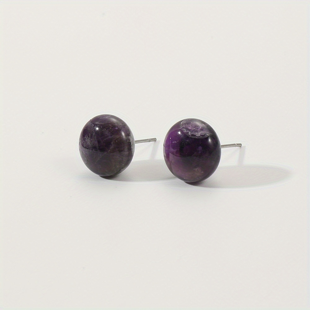 Mens amethyst online earrings