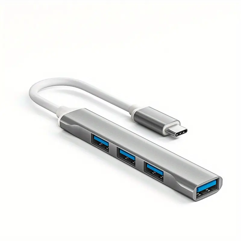 4 ports USB 3.0 Hub multi-port prise Type C adaptateur chargeur séparateur  pour PC ordinateur portable U disque tablette téléphone Charge