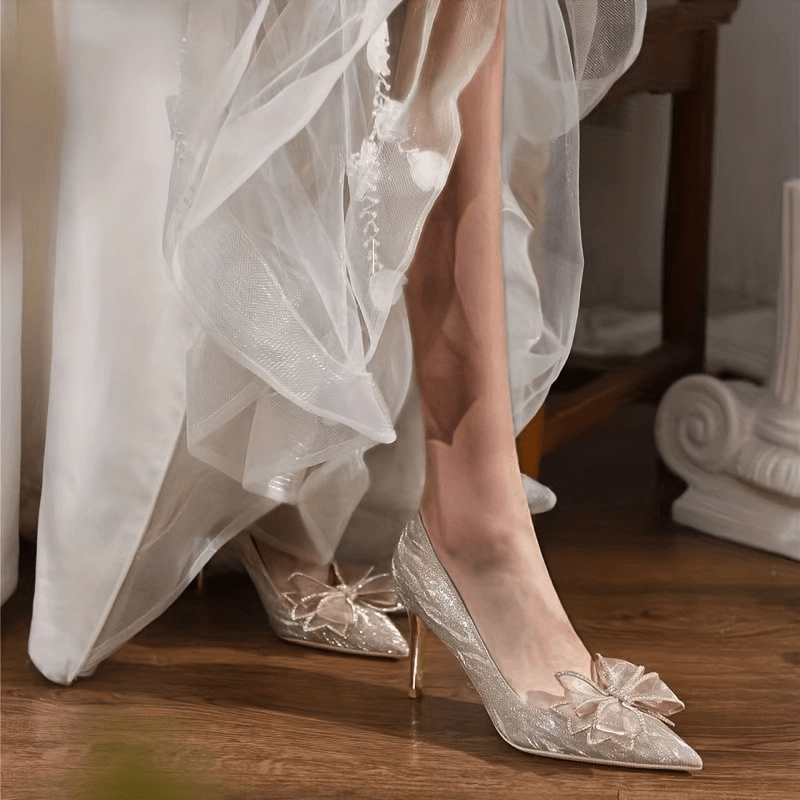 Cinderella Glass Slipper Wedding Heels 
