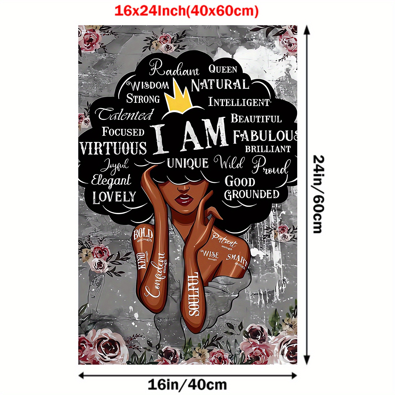 Affiche de femmes noires, fille puissante, reine africaine, très belle  affiche rétro noire et éducative pour fille, décoration murale pour la  maison - AliExpress