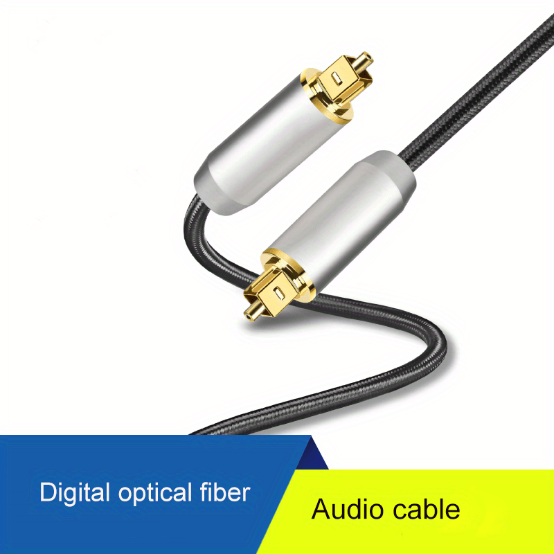 Optical Audio Cable Optical Cable Of Braided Slim Metal Case - Temu
