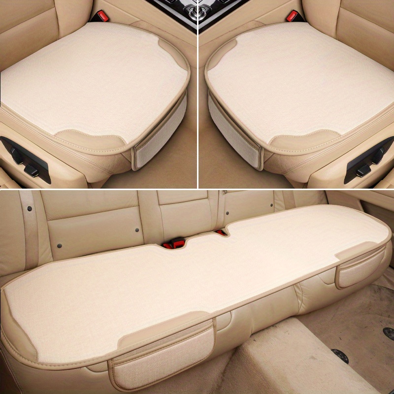 Automotive Seat Cushion Four Seasons Universal Seat Cushion Single Butt  Cushion Car Linen Back Seat - Temu