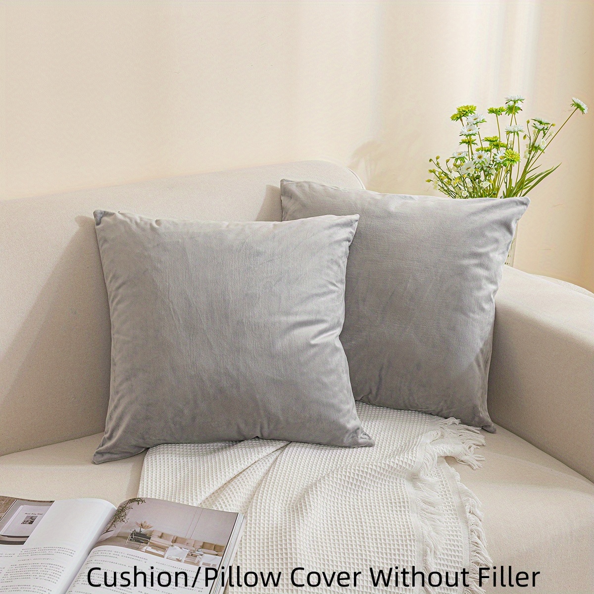 Upgrade Your Home Decor With Soft & Fluffy White Throw Pillow Inserts - -  Temu