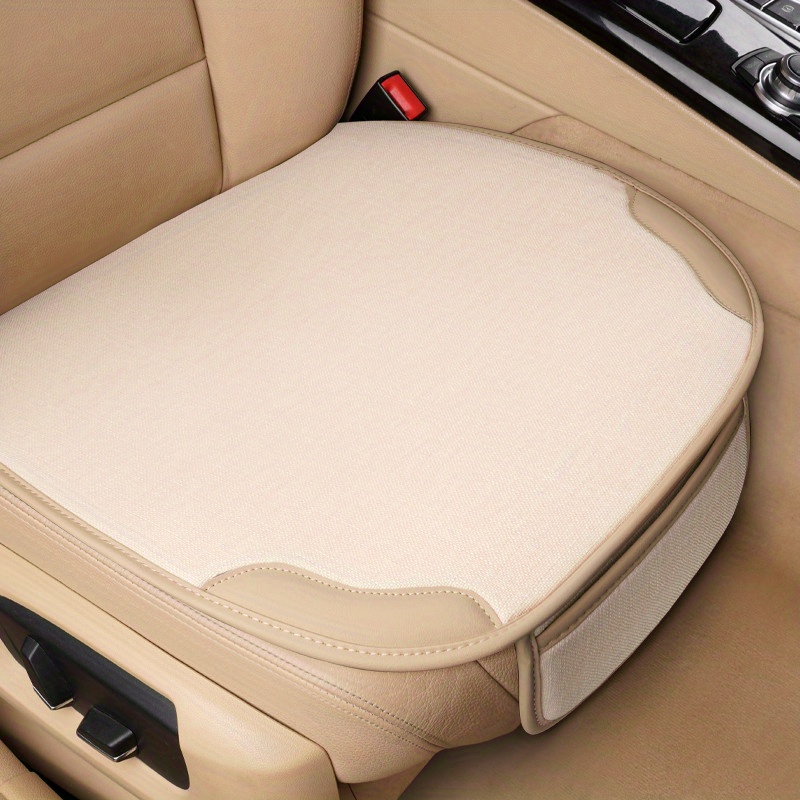 Automotive Seat Cushion Four Seasons Universal Seat Cushion Single Butt  Cushion Car Linen Back Seat - Temu