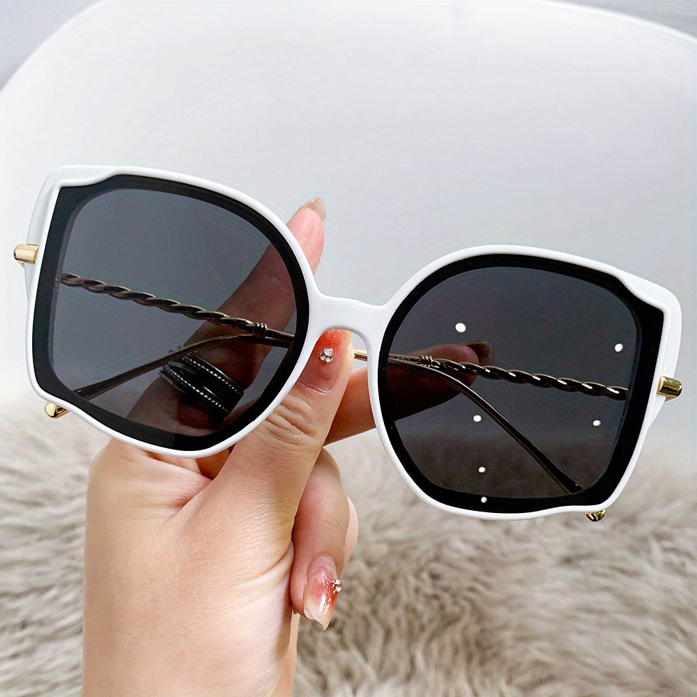 Fashion Square Sunglasses Women Men Oversized Gradient Sun Glasses