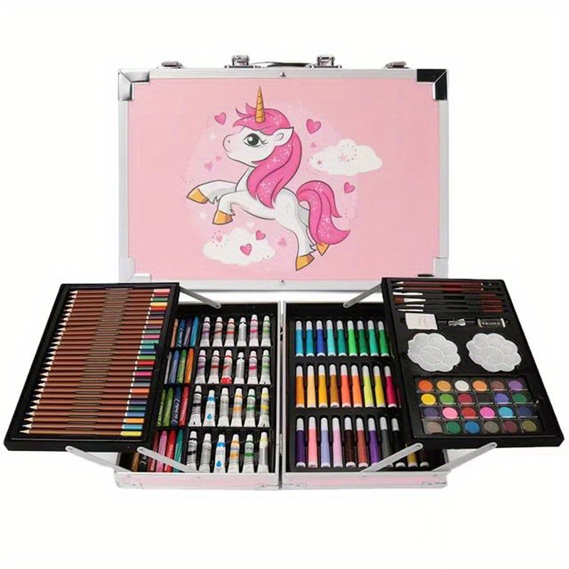 Set De Arte Profesional, Kit De Dibujo Colores Plegable