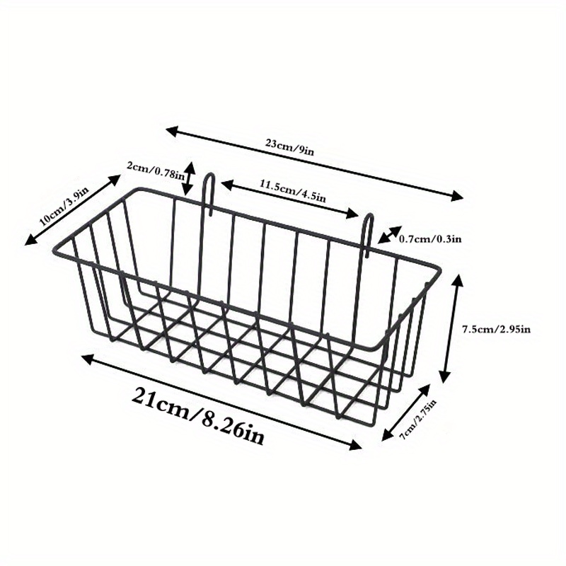 1pc Support De Stockage Suspendu En Fer D'art De Salle De Bain