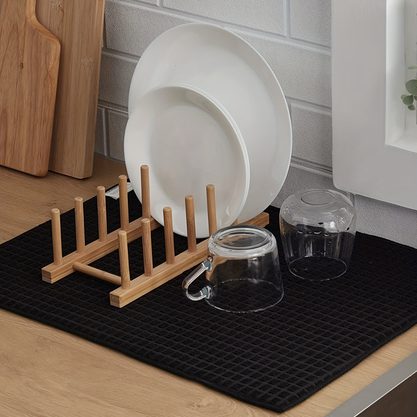 Silicone Square Dish Drying Mat Heat Resistant Draining Tableware