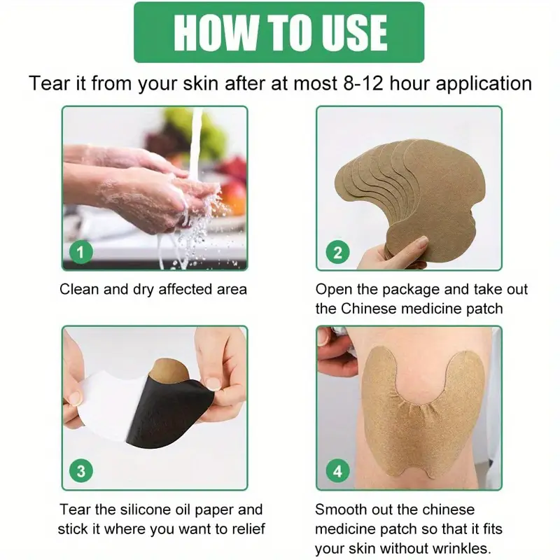 10 20pcs knee joint pain banadge sticker wormwood extract sticker for joint ache arthritis rheumatoid pain relief patch details 0