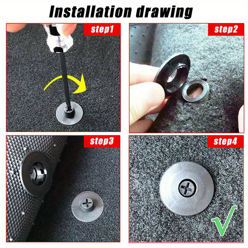 20pcs Tapis Voiture Remplacement Fixation Plastique Boucle Anti-dérapante  Clip Accessoires - Cdiscount Auto
