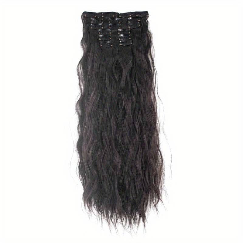 Water Wave Hair Extensions Clips In Human Hair Extensions - Temu