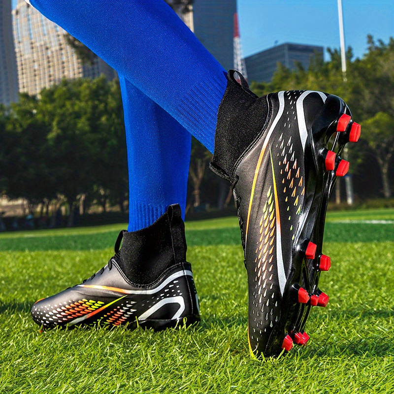 Lightweight Kids AG Soccer Cleats - Non-Slip Football Boots for Running,  Training & Competition