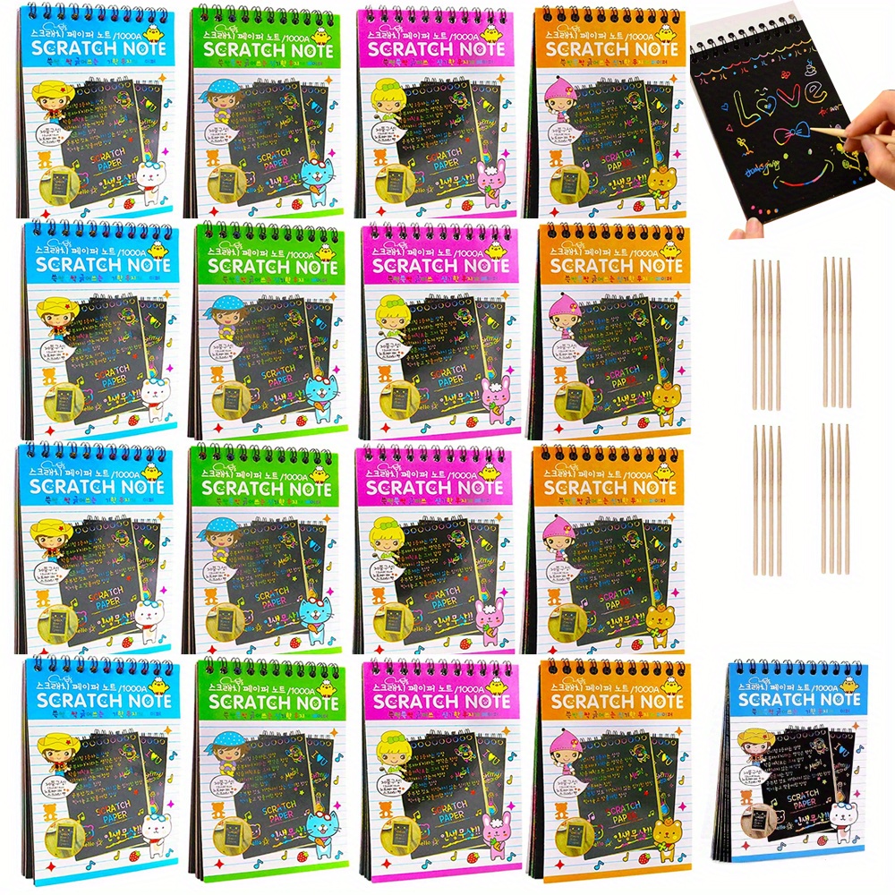 Scratch Art Set, Creative Diy Scratch Painting Dazzling Graffiti