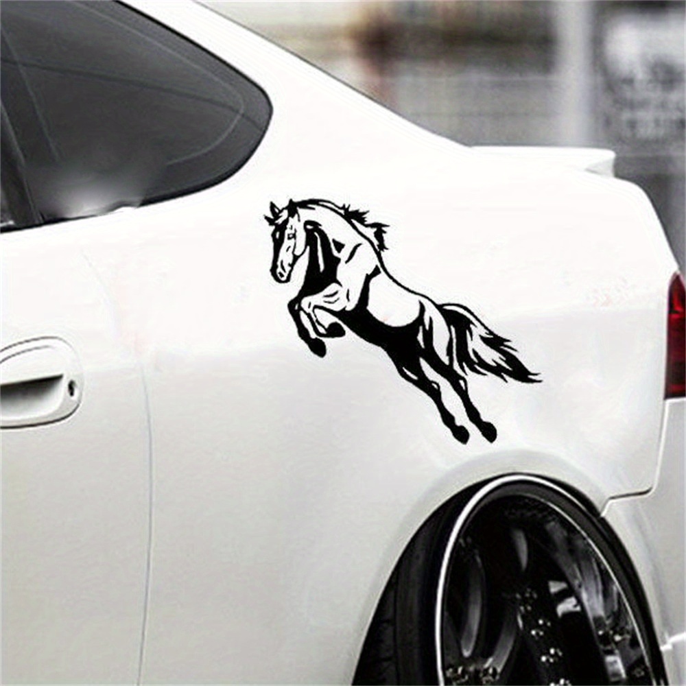 Car Flying Horse Running Horse Car Stickers Cover Temu Australia
