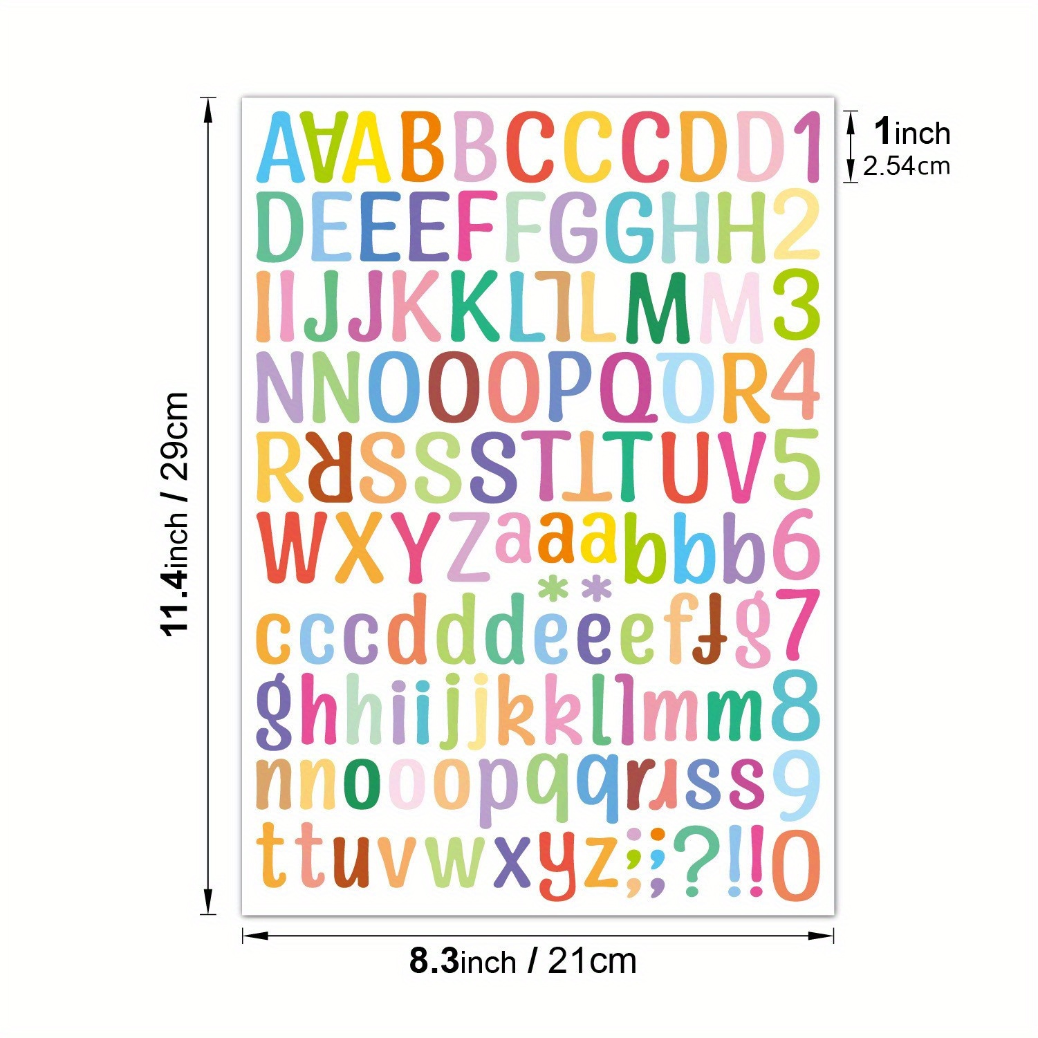 Alphabet Stickers Colored Waterproof Letter Stickers Vinyl Temu