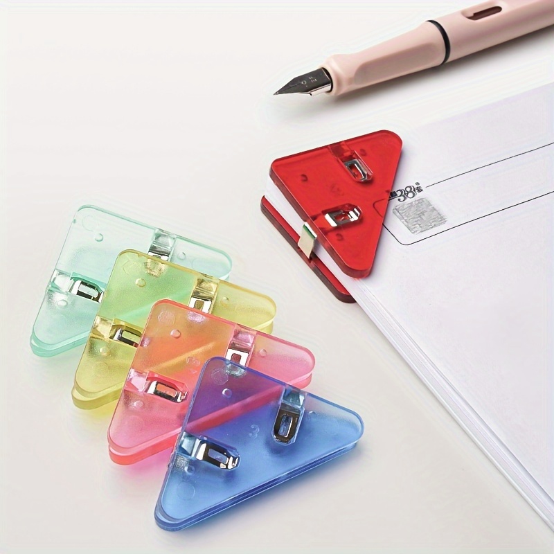 20pcs Multifunctional Triangle Corner Clip Paper Clip For Office School ...