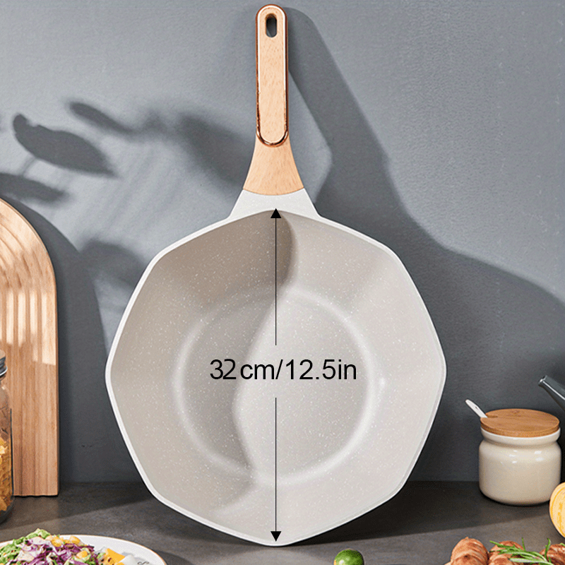 8 Inch Non-stick Frying Pan Medical Stone Skillets Cooking Pot Cake Pans  For Induction Cooker Wok Safe Pot No Cover - Pans - AliExpress