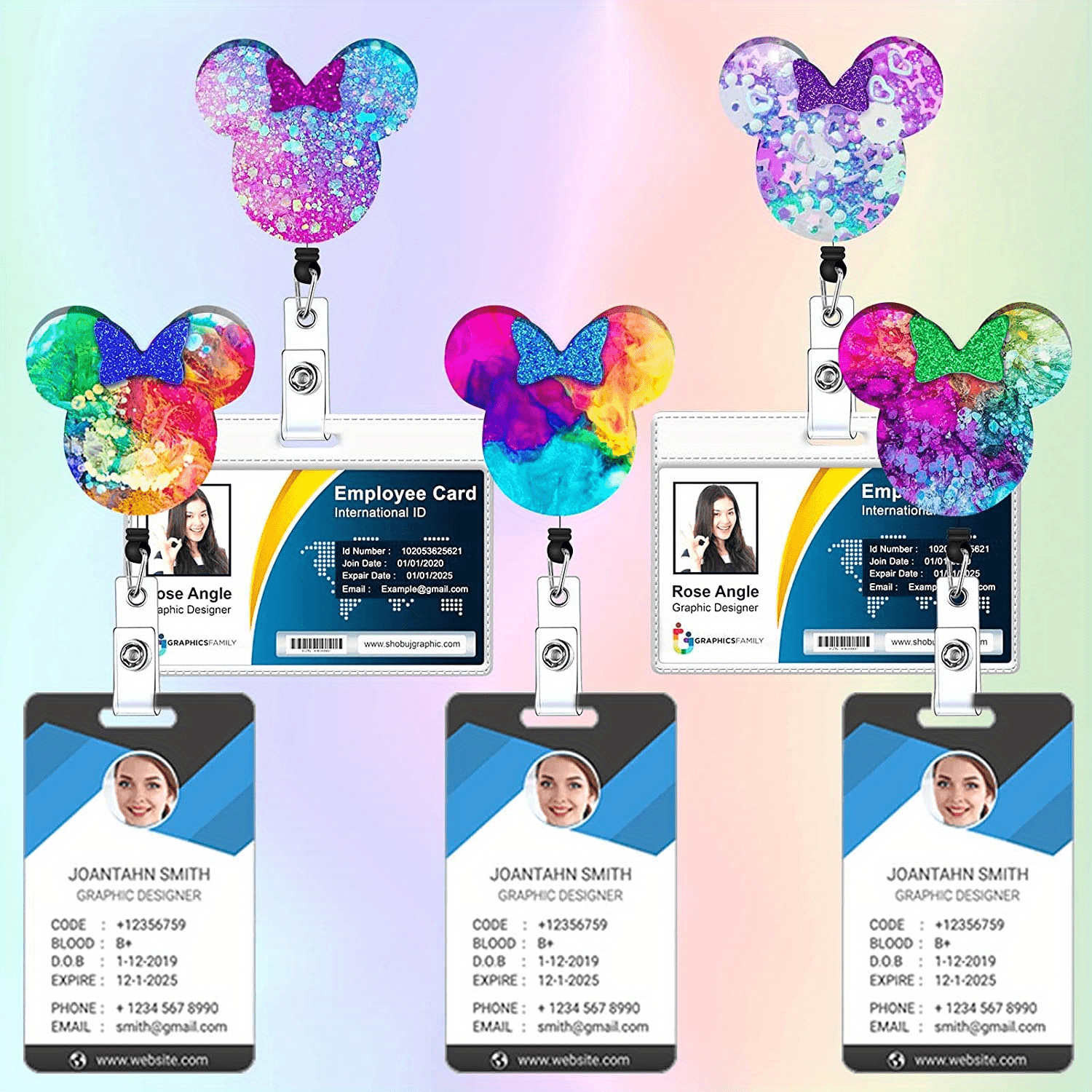 Resin Badge Reels Molds Mouse Head Bow Silicone Molds For Temu